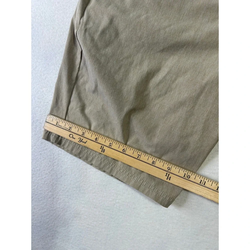 Volcom Mens Hybrid Shorts Khaki Tan Heathered Chino Boardshorts Size 31